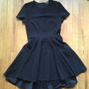 Express  Black A Symmetrical Cocktail Dress